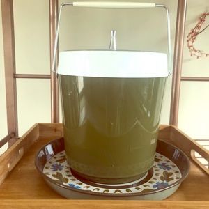 Mid century avocado green west bend ice bucket